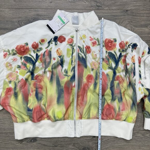 Nike Bomber Jacket Sz XL Womens Sportswear Artist Collection Sail Multicolor - Picture 3 of 14